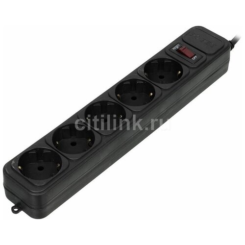 Сетевой фильтр PC PET AP01006-5-B 5м черный