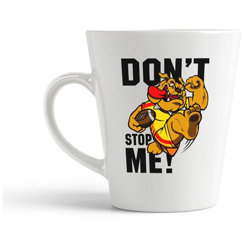 фото Кружка-латте coolpodarok прикол. собака dont stop me!