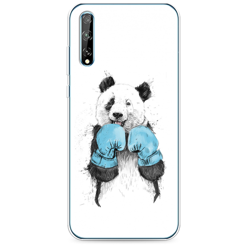 фото Силиконовый чехол панда боксер на huawei p smart s case place