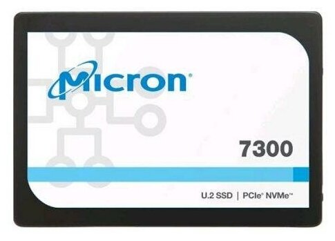 Micron Твердотельный накопитель SSD U2 384 Tb Micron 7300 PRO Read 3000Mbs Write 1800Mbs 3D NAND TLC MTFDHBE3T8TDF-1AW1ZABYY 7753000₽
