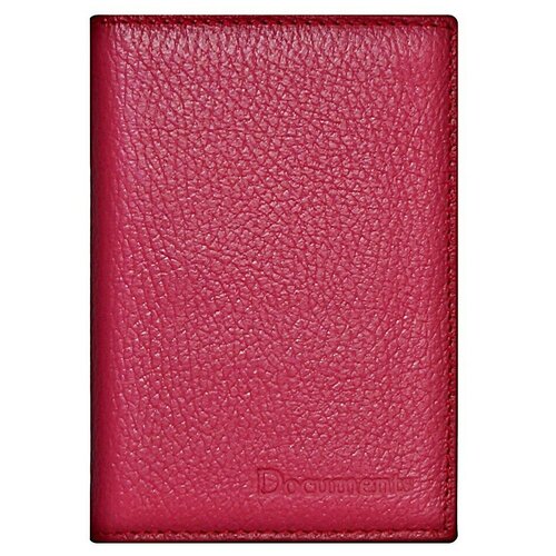 Обложка для паспорта и автодокументов AROЯA ® - натуральная кожа, цвет фуксия