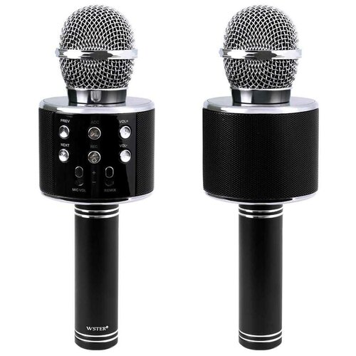 Караоке-микрофон WSTER WS-858 оригинальный черный 2590₽