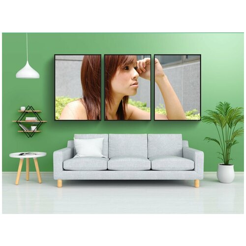 фото Набор модулных постеров для интерьера "девочка, молодая женщина, портрет" 60x90 см. в тубусе, без рамки lotsprints