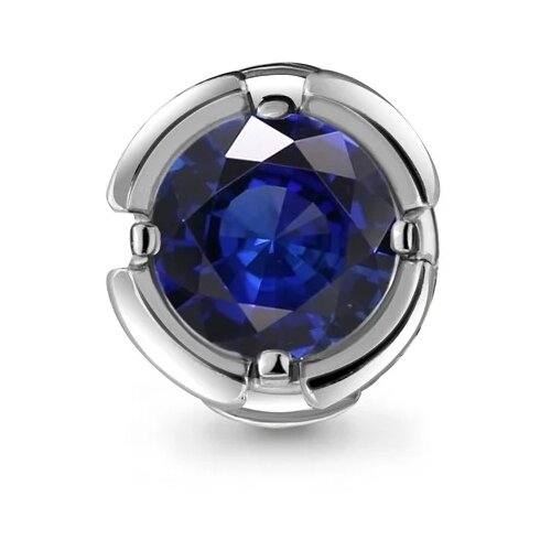 фото Серебряная подвеска aquamarine а21707н с гидротермальным сапфиром diamant-online