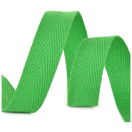 Лента киперная хлопок шир.15 мм цв. зеленый упак.50 м