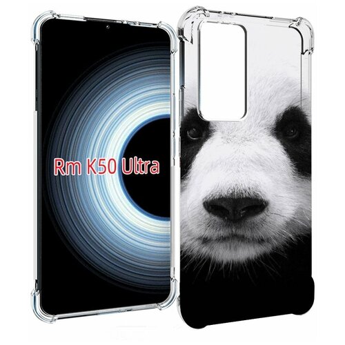 Чехол MyPads Панда-портрет для Xiaomi 12T / Redmi K50 Ultra задняя-панель-накладка-бампер чехол mypads яркая панда детский для xiaomi 12t redmi k50 ultra задняя панель накладка бампер