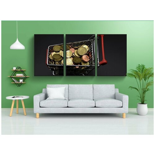 фото Набор модулных постеров для интерьера "центовых монет, торговое предприятие, миниатюра" 60x90 см. в тубусе, без рамки lotsprints