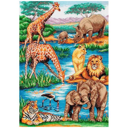 5678000-01212 Набор для вышивания MAIA 'Животные Африки' 29х42 см
