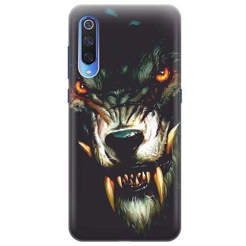 фото Ультратонкий силиконовый чехол-накладка для xiaomi mi 9 с принтом "злой оборотень" gosso