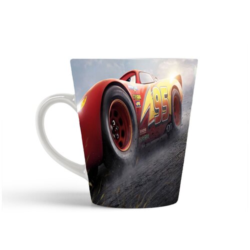 фото Кружка-латте coolpodarok тачки молния маккуин дрифт