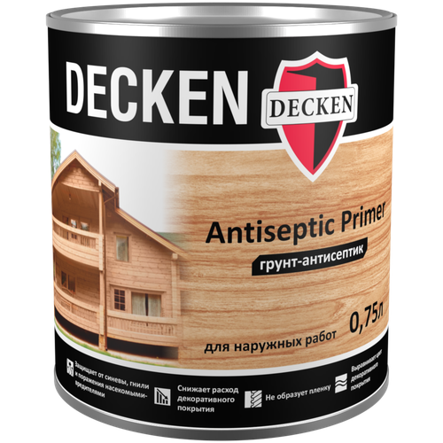 Грунт-антисептик Decken Antiseptic Primer 0,75 л