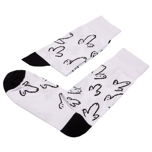 фото Носки unisex st. friday socks белые кактусы в ассортименте, размер 42-46