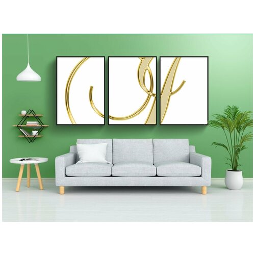 фото Набор модулных постеров для интерьера "алфавит, письмо, исходный" 60x90 см. в тубусе, без рамки lotsprints