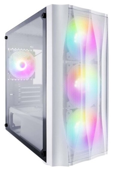 Корпус 1STPLAYER FIREBASE X3-M White mATX X3-M-WH-4F1-W