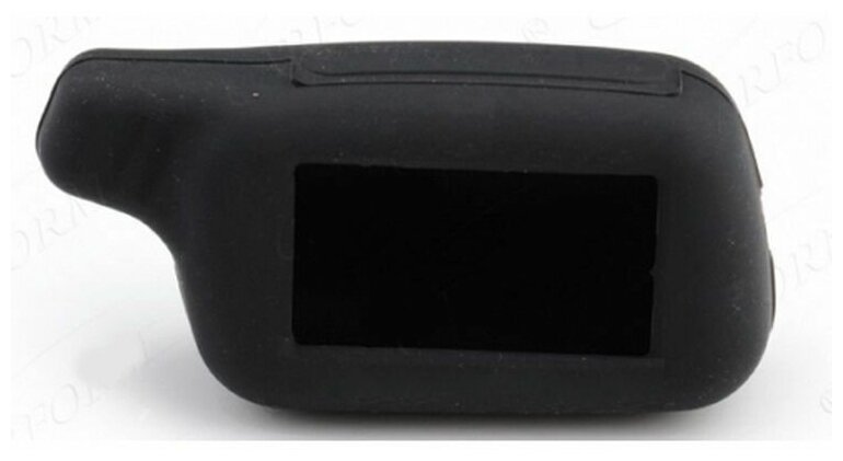Силиконовый защитный чехол для автомобильного брелка сигнализации Tomahawk X3 / X5 черный