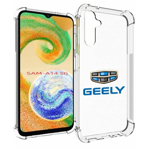 Чехол MyPads geele джили 3 для Samsung Galaxy A14 4G/ 5G задняя-панель-накладка-бампер