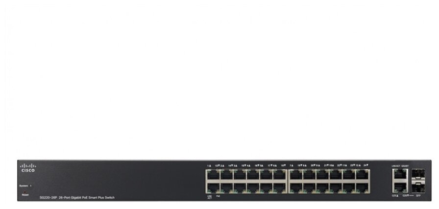 Коммутатор Cisco SG220-26P-K9-EU