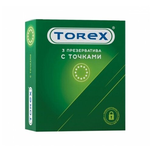 torex torex презервативы с точками Текстурированные презервативы Torex С точками - 3 шт.