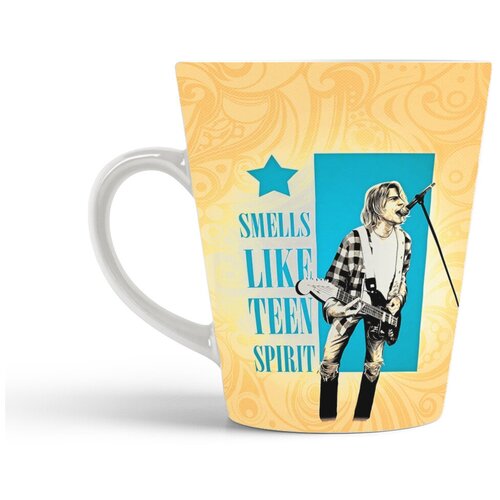 фото Кружка-латте coolpodarok smells like teen spirit2