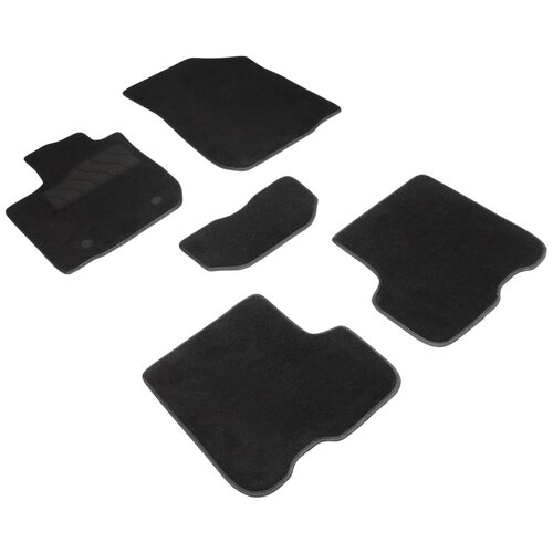фото Ворсовые lux коврики в салон seintex для renault logan ii 2014-2018 (черные, 85490)