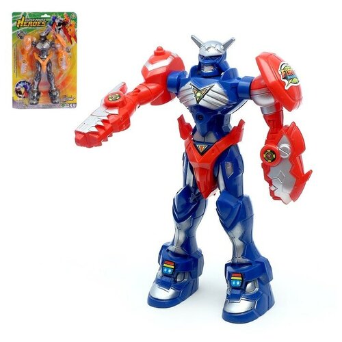 Робот «Герой», световые эффекты, цвета микс робот герой световые эффекты цвета микс 1 шт