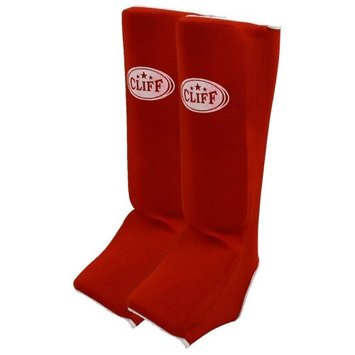 Защита голень-стопа для единоборств CLIFF, красный, размер XL защита голень стопа для единоборств cliff белый размер xl