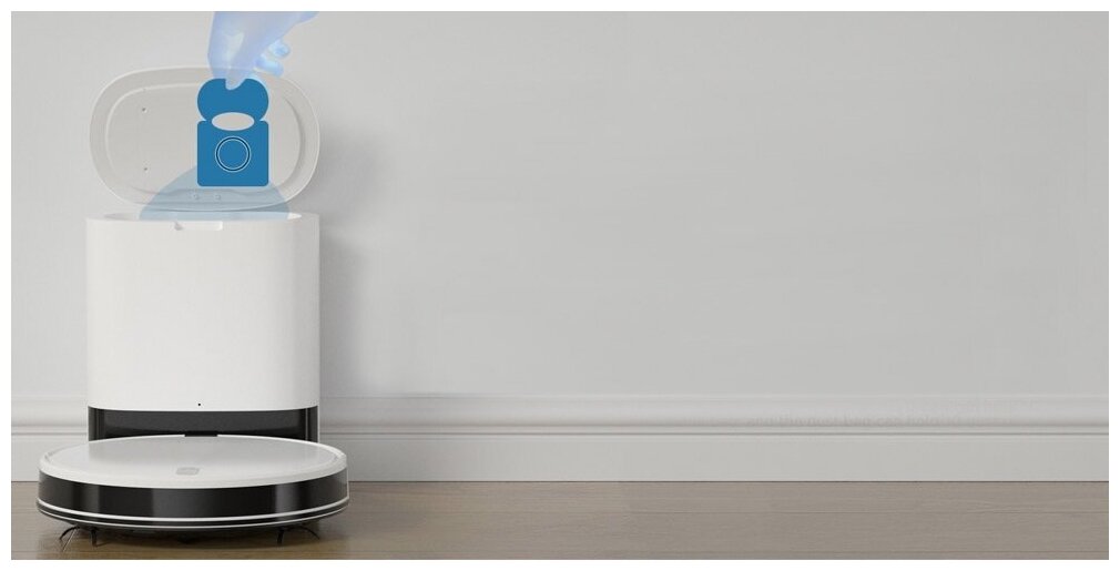 Робот-пылесос Lydsto G2 со станцией самоочистки/ сухая и влажная уборка/ управление со смартфона , белый - фотография № 5