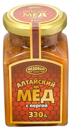 Мёд алтайский с пергой, 330 г 6493808 - фотография № 1