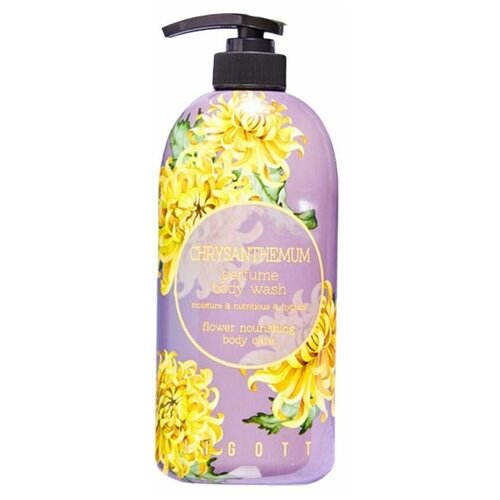 Jigott Гель для душа с экстрактом хризантемы Chrysanthemum Perfume Body Wash, 750 г