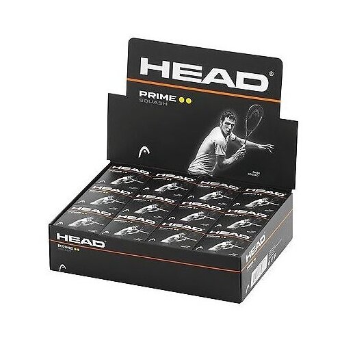 Мячи для сквоша Head 2-Yellow Prime 1b x12 287306 4890₽