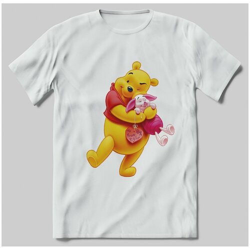фото Футболка с принтом винни и пятачок brut-shop