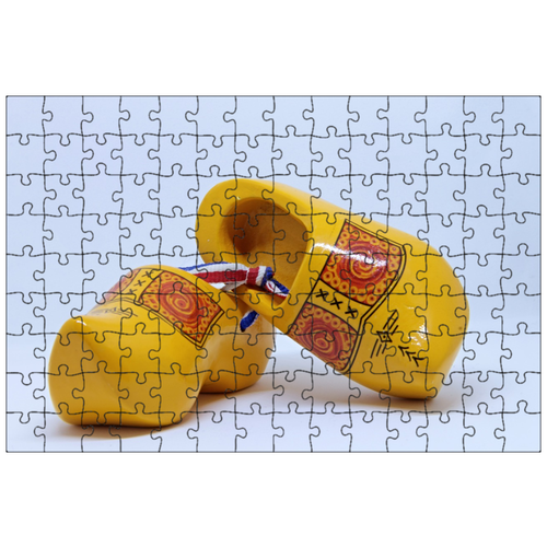 фото Магнитный пазл 27x18см."деревянные туфли, klompen, нидерланды" на холодильник lotsprints