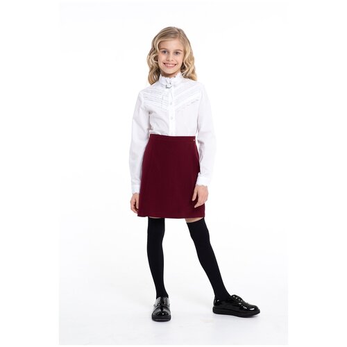 Школьная юбка Инфанта, размер 134/60, бордовый школьная юбка инфанта размер 134 60 серый