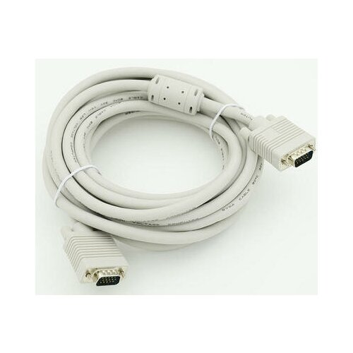 кабель svga серый 1 8м dual link 15m greenconnect vga m vga m 1 8м Кабель AWM-N SVGA (m) / SVGA (m) (15M/15M-SVDMSVDM-5M) 5м, белый .