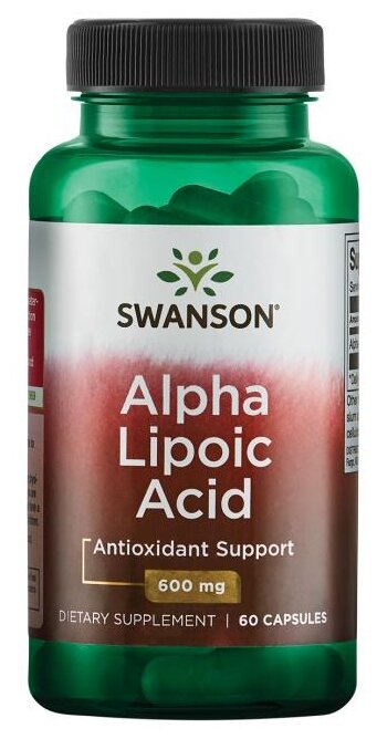 Alpha Lipoic Acid, 600 мг, 80 г, 60 шт.