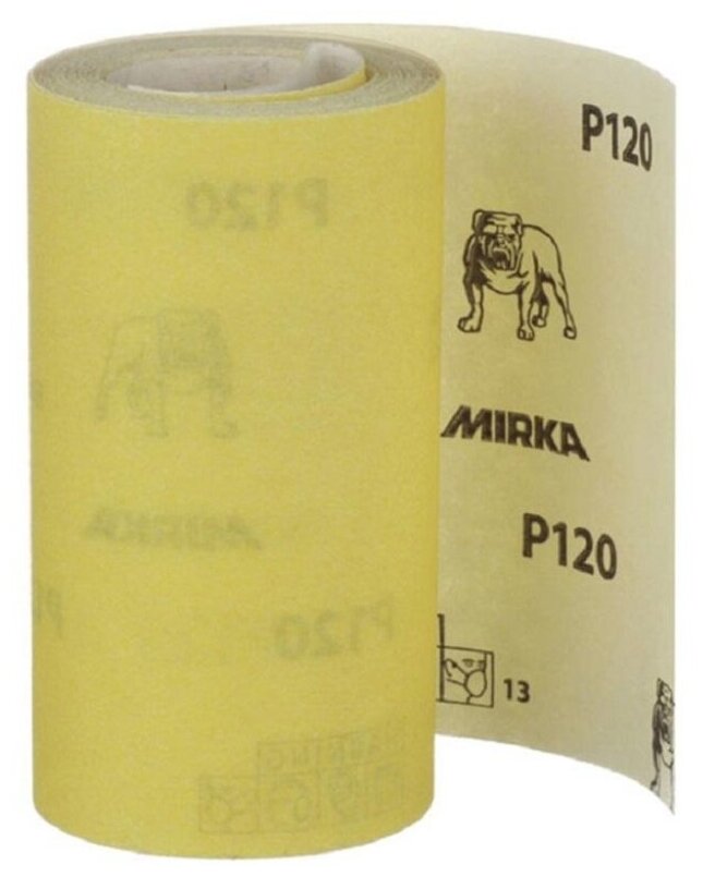 Шкурка шлифовальная Mirka Mirox на бумаге ширина 115 мм длина 5 м зерно P120