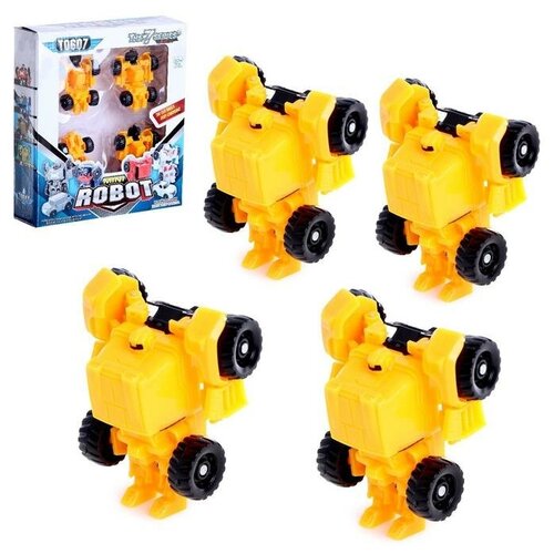 Робот Автороботы 4 штуки трансформируются цвет жёлтый 55000₽