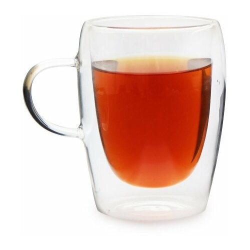 ДВЕ Кружки из двойного стекла Тюльпан 300 мл