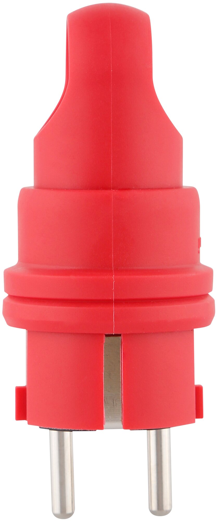 Вилка duwi каучуковая, прямая, с/з, 90°, с кольцом, 16A, 230В, IP44 красная, 27459 9 - фотография № 5