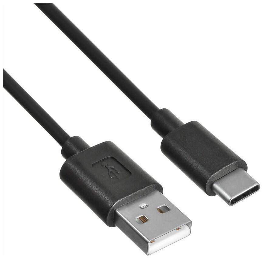 Кабель Buro USB Type-C (m) - USB (m), 1.2м, 2A, черный [usb-tc-1.2b2a]