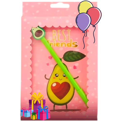 Блокнот Авокадо Лучшие Друзья блокнот с ручкой авокадо розовый