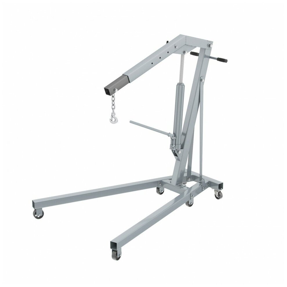 фото Кран гидравлический Matrix, 567295, 1 т, h подъема 25–2060 мм, складной (комплект из 2 частей)