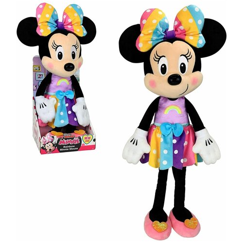 Мягкая игрушка Игрушка Минни Маус Minnie Mouse Радужная 40 см