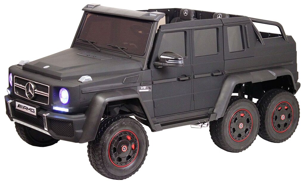 RiverToys Автомобиль Mercedes-Benz G63 AMG 4 WD X555XX, черный матовый