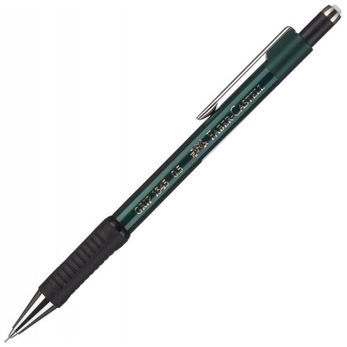 Карандаш механический Faber-Castell Grip1345 0.5 мм зеленый металлик 1 шт.