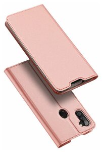 Чехол-книжка Dux Ducis для Samsung A11, серия Skin Pro (розовый)