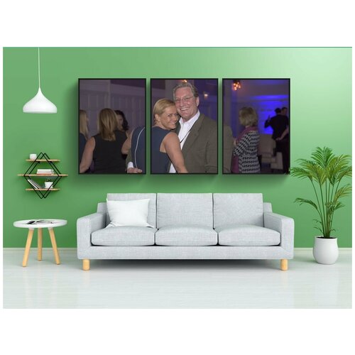 фото Набор модулных постеров для интерьера "танцевать, женщина, человек" 60x90 см. в тубусе, без рамки lotsprints