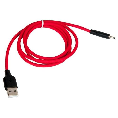 Кабель USB HOCO X21 Plus Silicone для Type-C, 3.0 A, длина 1.0 м, красный liquid silicone case for xiaomi redmi 8a 7a 6a 6 note 7 8 pro go cases on xiaomi mi a3 9 8 se a2 lite mi 9t note 10 9 pro cover