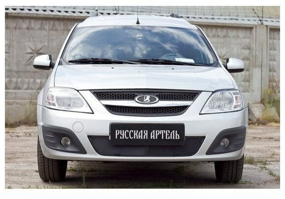 Защитная сетка переднего бампера Lada (ВАЗ) Largus 2012-2020