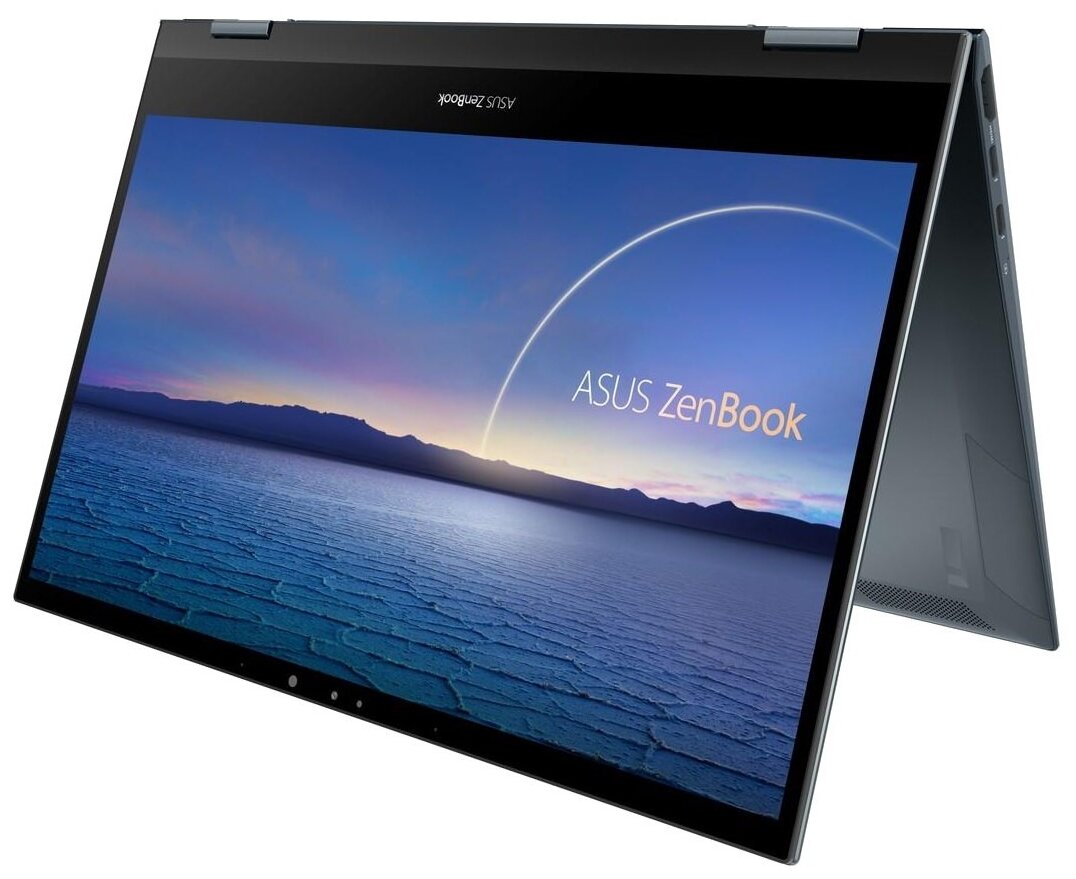 Ноутбук ASUS Zenbook Flip UX363EA-HP150T Grey 90NB0RZ1-M08370 Intel Core i5-1135G7 24 GHz8192Mb512Gb SSDIntel Iris Xe GraphicsWi-FiBluetoothCam1331920x1080Windows 10